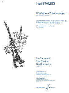 y yizy񎞁A[1Tԁ`10zA NlbgATu Nlbgt 1 ֒ iXRAj Concerto No. 1 en Fa Majeur (Clarinet Quintet) /Karl StamitzyEȊO