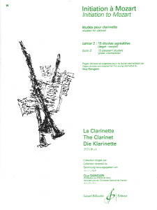 y yizy񎞁A[1Tԁ`10zA Nlbg\ [c@g 2 Initiation A Mozart Volume 2 (Clarinet) /Wolfgang Amadeus MozartyEȊOz