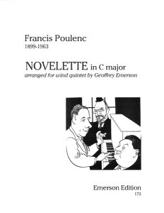 y yizy񎞁A[1Tԁ`10zA ؊ǃATu mFbe n Novelette in C Major (Woodwind Quintet) /Francis PoulencyEȊOz