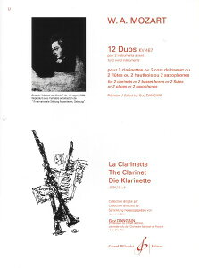 y yizy񎞁A[1Tԁ`10zA ؊ǃATu 12̓dt KV487 iXRAj 12 Duos KV487 (2 Clarinets) /Wolfgang Amadeus Mozarty[ւȈꍇz