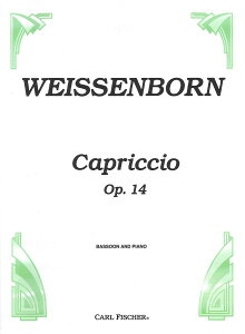 y yizy񎞁A[1Tԁ`10zA oX[\ z OpD 14 iBassoon  Pianoj Capriccio Op 14 /Julius Weissenborny[ւȈꍇz
