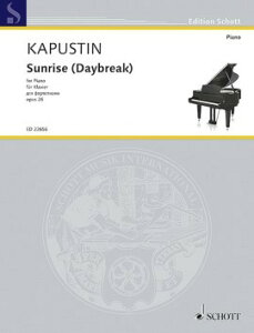 �y�� �y���i�z�y��񎞁A�[��1�T�ԁ`10���z�A�� �閾�� Op�D 26 �iPiano Solo�j Sunrise (Daybreak) Op. 26 /Nikolai Kapustin�y���[���ւ�I���̏ꍇ���������z