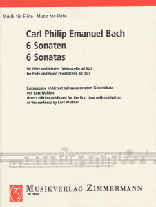 y yizy񎞁A[1Tԁ`10zA t[g\ 6̃t[gE\i^WiFlute  Pianoj 6 Sonatas Wq 125127 129 130 134 /Carl Philipp Emanuel BachyEȊOz