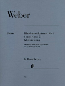 y yizA Nlbg Nlbgt 1 wZ i73 (sAm_NV) Clarinet Concerto no.1 in f minor op.73^EF[o[ Weber Carl Maria von/HN731yEȊOz