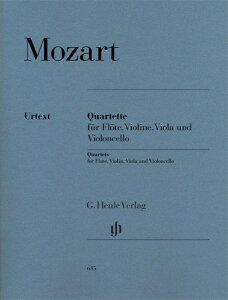 y yizA t[gldtȏW K.285 K.285a K.Anh.171(285b) K.298 Flute Quartets for Flute Violin Viola and Violoncello^W.A.[c@g MozartyEȊOz