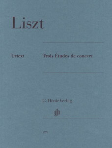 �y�� �i1573�j���X�g 3�̉��t��p���K��/������/Jost��/Schneidt�^�w�i���T�Ł^�w�����ЁjFranz LISZT 3 Etudes de concert/Urtext(Revidierte)/Ed. Jost/Fing. Schneidt�y���[���ւ�I���̏ꍇ���������z