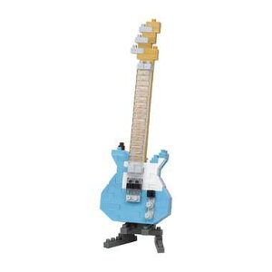 【取寄品】ナノブロック エレキギターパステルブルー