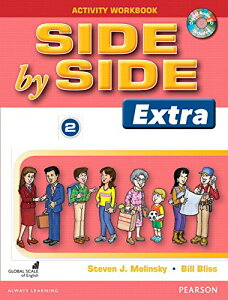 yizy񎞁A[1`3TԁzSide by Side Level 2 Extra Edition Activity Workbook / CDsy[ւȈꍇz
