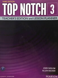 【取寄品】【取寄時、納期1～3週間】Top Notch 3rd Edition Level 3 Teacher’s Edition and Lesson Planner【沖縄・離島以外送料無料】