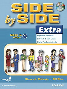 yizy񎞁A[1`3TԁzSide by Side Level 1 Extra Edition Student Book and eText with CDy[ւȈꍇz