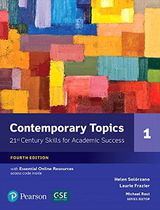 yizy񎞁A[1`3TԁzContemporary Topics 4th Edition Level 1 Student Book w/Essential Online Resourcey[ւȈꍇz