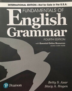 �y���i�z�y��񎞁A�[��1�`3�T�ԁzAzar-Hagen Grammar Fundamentals English Grammar 4th Edition Student Book with Essential Online Resources�y����E�����ȊO���������z
