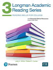 【取寄品】【取寄時、納期1～3週間】Longman Academic Reading Series 3 Student Book with online resources【メール便を選択の場合送料無料】