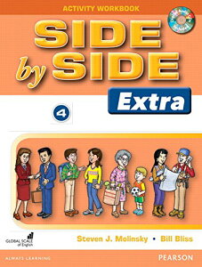 yizy񎞁A[1`3TԁzSide by Side Level 4 Extra Ed. Activity Workbook with CDsy[ւȈꍇz