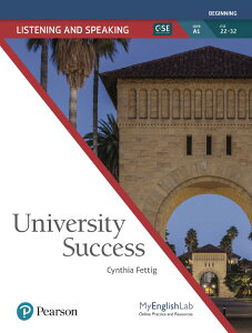 �y���i�z�y��񎞁A�[��1�`3�T�ԁzUniversity Success: Listening & Speaking A1 Student Book w/MyEnglishLab A1�y����E�����ȊO���������z