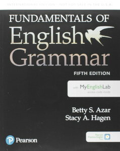 �y��񎞁A�[��1�`3�T�ԁzFundamentals of English Grammar 5/E: Student Book with MyLab�y����E�����ȊO���������z