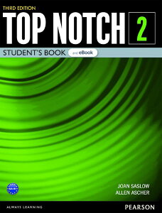 yizy񎞁A[1`3TԁzTop Notch 3/E Level 2: Student Book & eBook with Digital Resources & Appy[ւȈꍇz