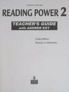 yizy񎞁A[1`3TԁzReading Power 4th Edition Teacherfs Guide with Answer Key