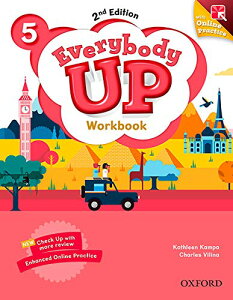 yizy񎞁A[1`3TԁzEverybody Up 2nd Edition Level 5 Workbook with Online Practicey[ւȈꍇz