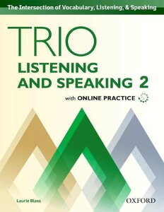 yizy񎞁A[1`3TԁzTrio Listening and Speaking Level 2 Student Book with Online Practicey[ւȈꍇz