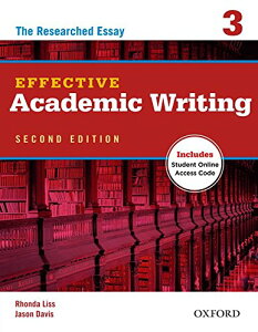 yizy񎞁A[1`3TԁzEffective Academic Writing 2nd Edition Level 3 SB withoutnline Practicey[ւȈꍇz