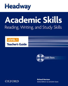 yizy񎞁A[1`3TԁzHeadway Academic Skills Level 1 Reading Writing & Study Skills Teacherfs Guide with CDy[ւȈꍇz