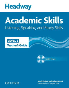 yizy񎞁A[1`3TԁzHeadway Academic Skills Level 2 Listening Speaking & Study Skills Teacherfs Guide with CDy[ւȈꍇz