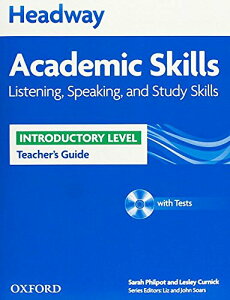 yizy񎞁A[1`3TԁzHeadway Academic Skills Introductory Listening Speaking & Study Skills Teacherfs Guide with CDy[ւȈꍇz