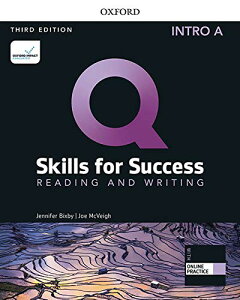 �y���i�z�y��񎞁A�[��1�`3�T�ԁzQ Skills for Success 3rd Edition Reading and Writing Intro Student Book A with iQ Online Practice�y�����Łz�y���[���ւ�I���̏ꍇ���������z