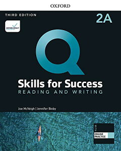 �y���i�z�y��񎞁A�[��1�`3�T�ԁzQ Skills for Success 3rd Edition Reading and Writing Level 2 Student Book A with iQ Online Practice�y�����Łz�y���[���ւ�I���̏ꍇ���������z