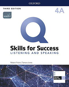 �y���i�z�y��񎞁A�[��1�`3�T�ԁzQ Skills for Success 3rd Edition Listening and Speaking Level 4 Student Book A with iQ Online Practice�y�����Łz�y���[���ւ�I���̏ꍇ���������z