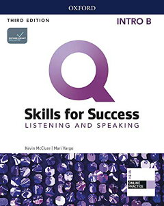�y��񎞁A�[��1�`3�T�ԁzQ Skills for Success 3rd Edition Listening and Speaking Intro Student Book B with iQ Online Practice�y�����Łz�y���[���ւ�I���̏ꍇ���������z