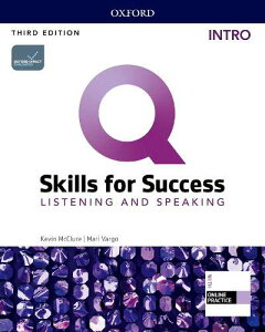 �y���i�z�y��񎞁A�[��1�`3�T�ԁzQ Skills for Success 3rd Edition Listening and Speaking Intro Student Book with iQ Online Practice�y���[���ւ�I���̏ꍇ���������z