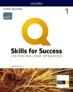 �y���i�z�y��񎞁A�[��1�`3�T�ԁzQ Skills for Success 3rd Edition Listening and Speaking Level 1 Student Book with iQ Online Practice�y���[���ւ�I���̏ꍇ���������z