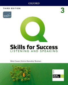 yizy񎞁A[1`3TԁzQ Skills for Success 3rd Edition Listening and Speaking Level 3 Student Book with iQ Online Practicey[ւȈꍇz