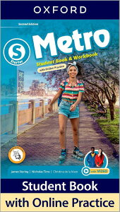 �y��񎞁A�[��1�`3�T�ԁzMetro 2/E: Starter Student Book and Workbook with Online Practice�y���[���ւ�I���̏ꍇ���������z