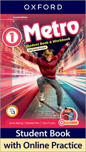 �y��񎞁A�[��1�`3�T�ԁzMetro 2/E Level 1 Student Book and Workbook with Online Practice�y���[���ւ�I���̏ꍇ���������z