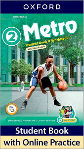 �y���i�z�y��񎞁A�[��1�`3�T�ԁzMetro 2/E Level 2 Student Book and Workbook with Online Practice�y���[���ւ�I���̏ꍇ���������z