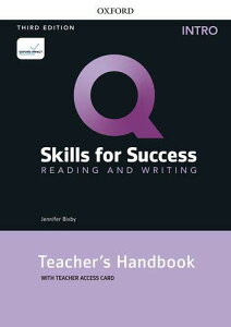 yizy񎞁A[1`3TԁzQ Skills for Success 3rd Edition Reading and Writing Intro Teacherfs Book Guide with Teacherfs Book Resource Access Code CardyEȊOz
