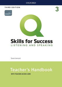 yizy񎞁A[1`3TԁzQ Skills for Success 3rd Edition Listening and Speaking Level 3 Teacherfs Book Guide with Teacherfs BookyEȊOz