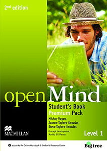 yizy񎞁A[1`3TԁzOpen Mind 2nd Edition 1 Studentfs Book Premium Packy[ւȈꍇz