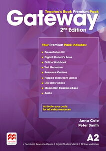 yizy񎞁A[1`3TԁzGateway 2nd Edition A2 Teacherfs Book Premium PackyEȊOz