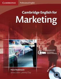 【取寄品】【取寄時、納期1～3週間】Cambridge English for Marketing Student’s Book with Audio CD【メール便を選択の場合送料無料】