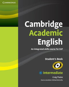 yizy񎞁A[1`3TԁzCambridge Academic English B1+ Intermediate Studentfs Booky[ւȈꍇz