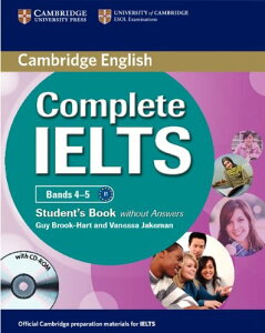�y���i�z�y��񎞁A�[��1�`3�T�ԁzComplete IELTS Bands 4-5 Student�fs Book without Answers with CD�y����E�����ȊO���������z