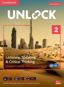 yizy񎞁A[1`3TԁzUnlock 2/E Listening Speaking & Critical Thinking Level 2 Studentfs Book with Digital Packy[ւȈꍇz
