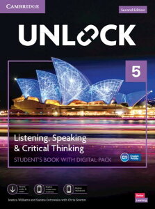 yizy񎞁A[1`3TԁzUnlock 2/E Listening Speaking & Critical Thinking Level 5 Studentfs Book with Digital Packy[ւȈꍇz