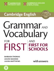 �y���i�z�y��񎞁A�[��1�`3�T�ԁzCambridge Grammar and Vocabulary for First and First for Schools Book with answers with Audio�y����E�����ȊO���������z