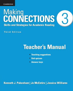 yizy񎞁A[1`3TԁzMaking Connections 2nd Edition Level 3 Teacherfs Manualy[ւȈꍇz