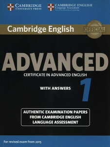 yizy񎞁A[1`3TԁzCambridge English Advanced 1 Studentfs Book with Answersy[ւȈꍇz